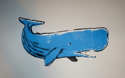 screen print blue whale